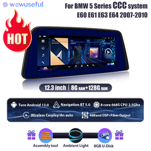 12.3'' Car Android 13.0 Player for <strong>BMW</strong> 5 Series E60 E61 E63 E64 Ccc Cic System 07-10 Years Dsp Stereo Radio System Navigation - Product Image 2