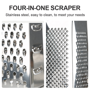 Manual Cheese and <strong>Vegetable</strong> Shredder Kitchen Multi-Purpose <strong>4</strong>-<strong>Sided</strong> Stainless Steel <strong>Vegetable</strong> Cheese <strong>Grater</strong> Handheld Box <strong>Grater</strong> - Product Image 3