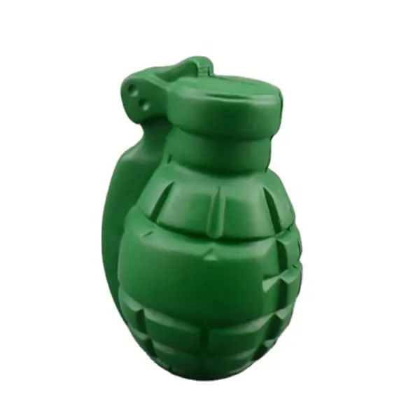 Stress Ball with Keychain Grenade Design Sponge Material Round Pressure Ball, Sponge Grip Ball Promotional PU Foam Unisex 100pcs