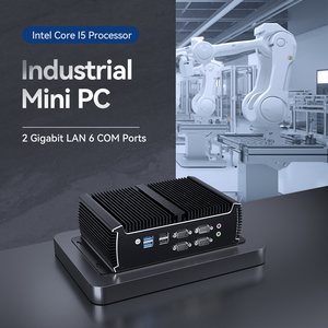 Intel core i5 i7 Mini PC2イーサネットLAN6RS232 RS485 COM Linux Win11GPIOファンレスMinipcComputadoras産業用コンピューター