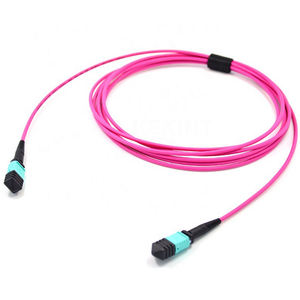 High Dnesity 10M OM4 3mm 12Core MPO hembra a LC multimodo FTTH Módulo de arnés de fibra MPO MTP Patch Cord - Product Image 2