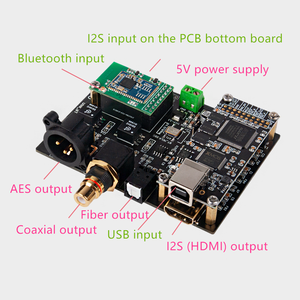 Placa de salida de Audio Digital QCC5125 BT 5,1, I2S a fibra Coaxial SPDIF AES, interfaz USB - Product Image 2