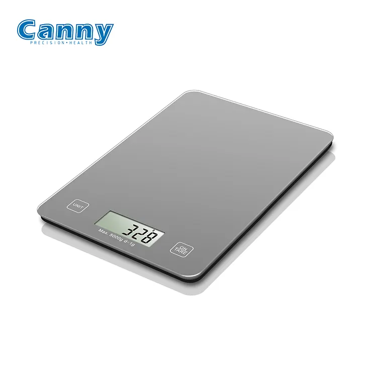 Canny dong balança de vidro manual, balança de vidro de 11 lb 5 kg para cozinha com escala digital