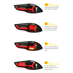 ไฟท้าย LED แบบไดนามิกสำหรับ Mitsubishi Pajero,ไฟท้ายรถยนต์ปลั๊กแอนด์เพลย์2012 2014 - Product Image 4