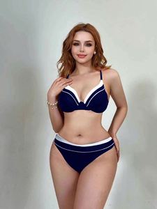 Stok iki renk balenli Push up mayo kadınlar 3 parça mayo mütevazı kapsama Bikini artı boyutu mayo plaj için Sarong - Product Image 3