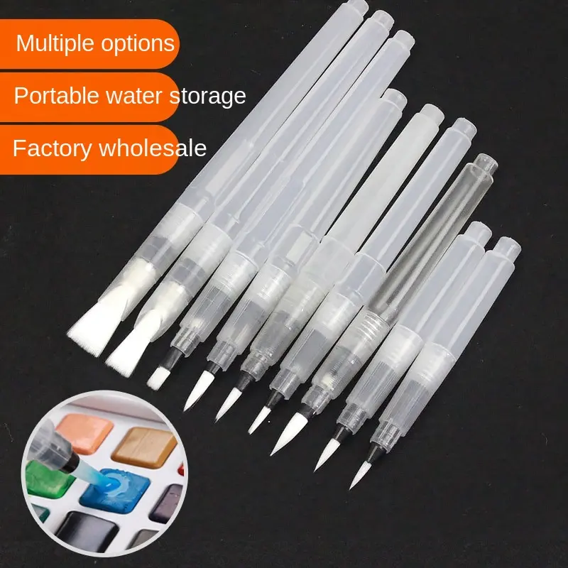 Portable Markers Paint Brush Water Color Brush Soft Watercolor Brush Pen for Beginner Painting Drawing Art Supplies