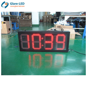 Außenbereich wasserdicht Led digital doppelseitige Zeit und Temperatur Zeichen Led-Timer-Display Led-Wanduhr - Product Image 5