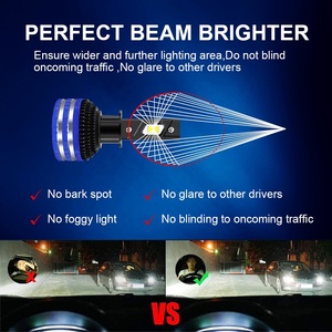 ไฟหน้า <span class=keywords><strong>LED</strong></span> H3 <span class=keywords><strong>LED</strong></span> แรงดันไฟฟ้า9-16V อัตโนมัติ H3,หลอดไฟถอดรหัสแบบปรับได้กันน้ำกำลังสูงหลอดไฟ <span class=keywords><strong>LED</strong></span> แบบไม่มีพัดลม - Product Image 3