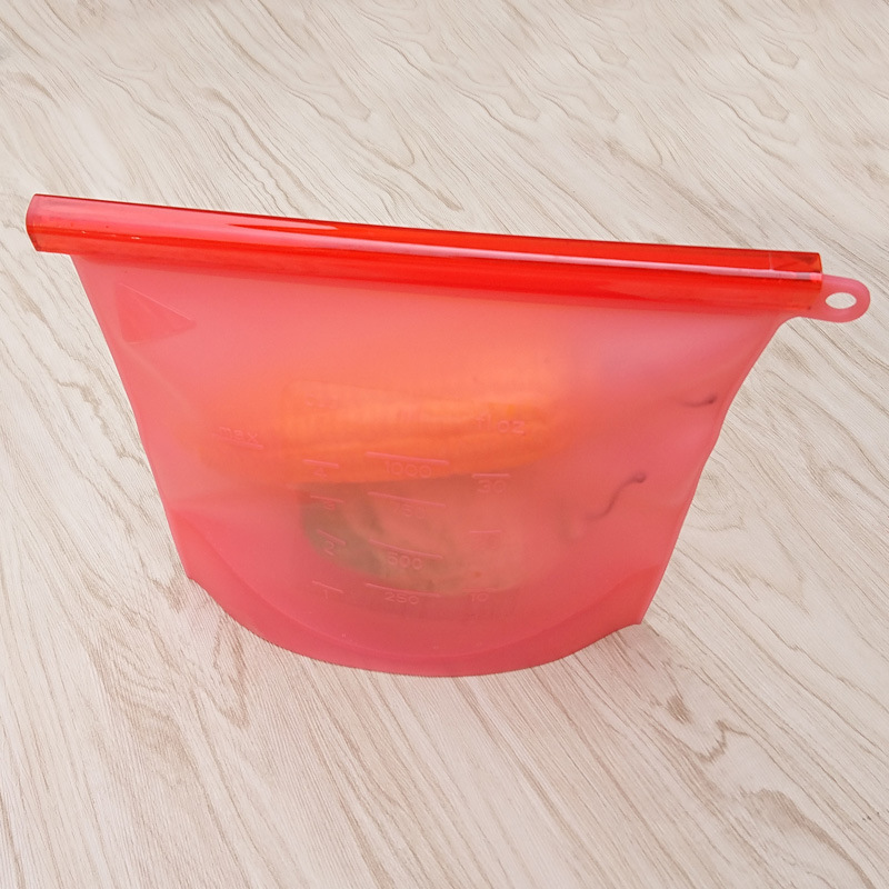 Bolsa de silicona roja
