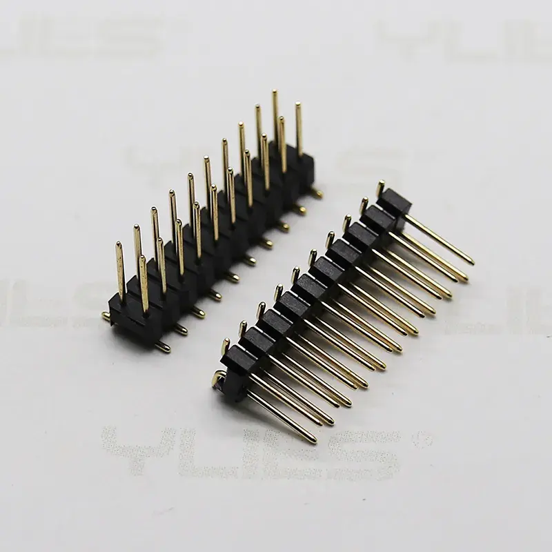 Contoh gratis 2.54mm posisi pitch 02-40pin tinggi 3,0mm baris tunggal mesin industri pin header konektor lurus UNTUK pcb