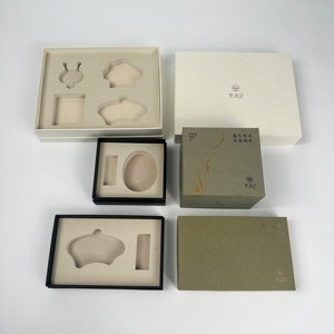 Biểu Tượng Tùy Chỉnh Hai-Mảnh Nắp Và Cơ Sở Nến Nước Hoa Bao Bì Hộp Sang Trọng Cứng Nhắc Hộp Các Tông Với Bọt Chèn - Product Image 6