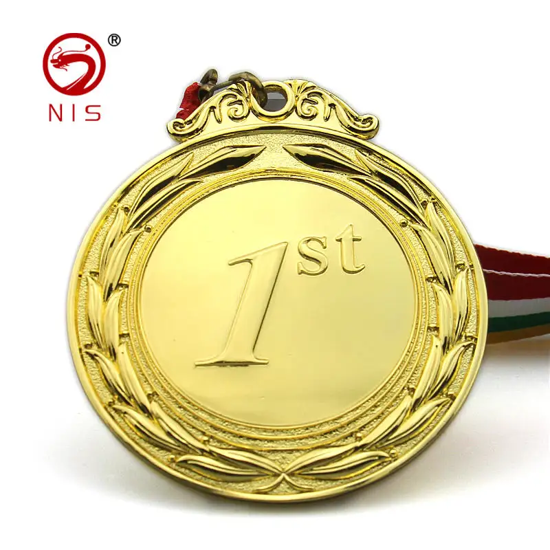 Medallas de premio de campeonato de tenis deportivo en blanco de bajo costo