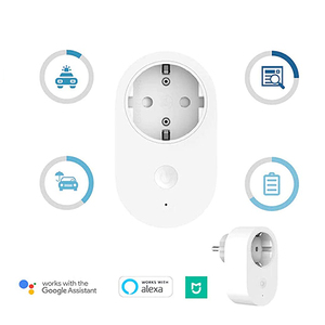 Xiaomi Mi ปลั๊กอัจฉริยะ16A EU WiFi,อะแดปเตอร์ไร้สายทำงานร่วมกับ Mi Home App รีโมทคอนโทรลอัจฉริยะ