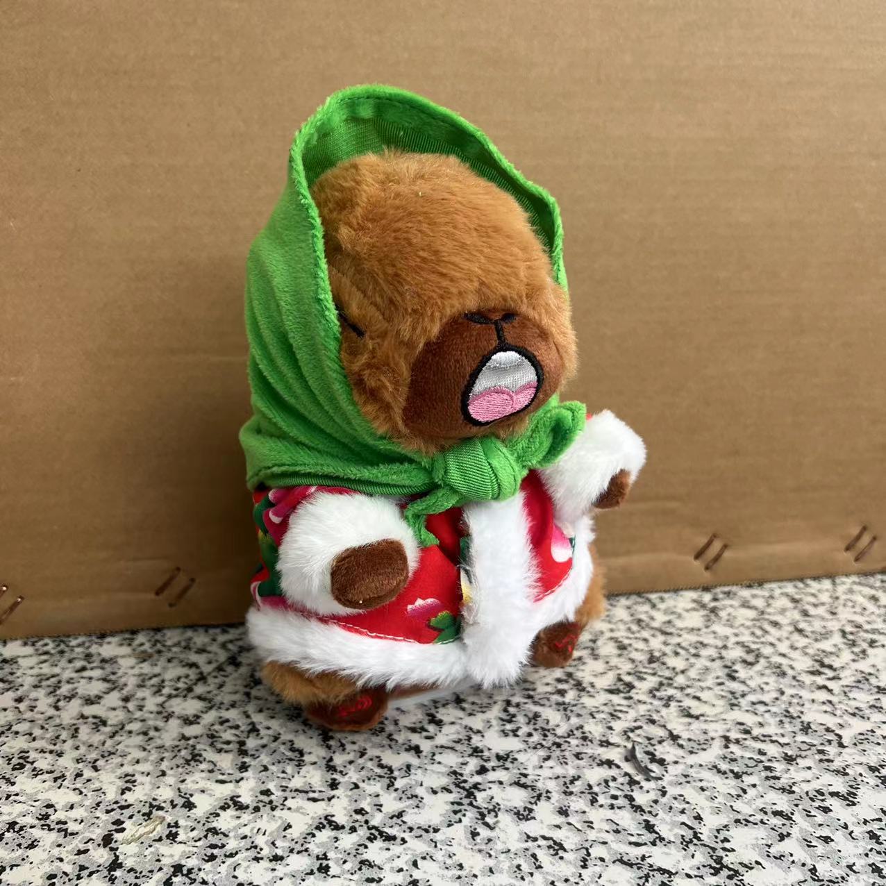 Bumo <strong>Toys</strong> Cross border new electric Capibala doll singing recording learning to speak plush <strong>toy</strong> male birthday gift - Product Image 2