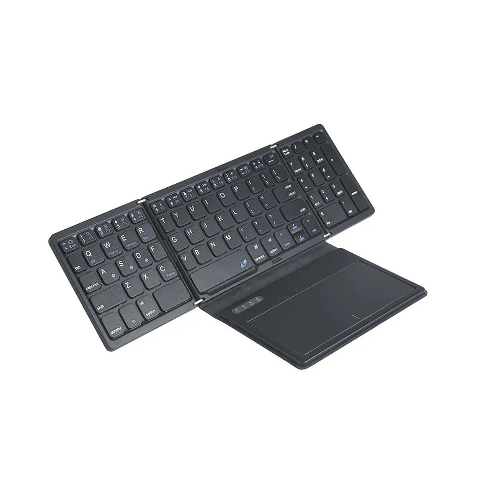 PARA ipad dobrável sem fio teclado de 84 teclas B055 mini sem fio dobrável bt portátil dobrável telefone móvel e tablet