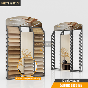 Hiện đại có thể gập lại khung kim loại sàn gỗ hiển thị đứng cho bảng màu và vật liệu xây dựng showroom - Product Image 5