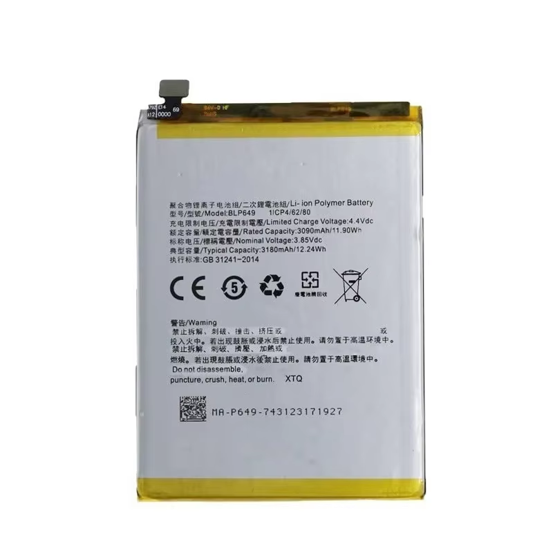 Para OPPO A83 Batería 3180mAh