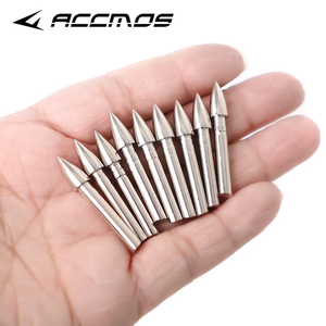 60 tahıl demir Bullet noktası ekle İpucu için kimlik 4.2mm OD 6mm ok mili okçuluk yay avcılık çekim DIY aksesuar - Product Image 3