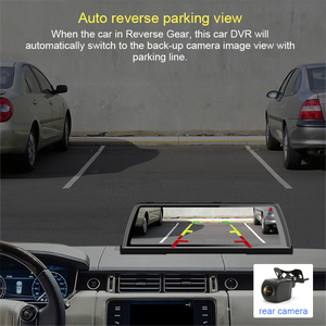 Dash Cam 4G Android 5.1汽车DVR 10 "全触摸360全景摄像头后视镜4 CHs WiFi ADAS GPS导航 - Product Image 5