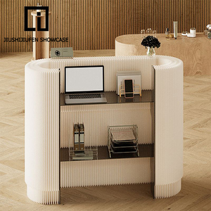 现代环保白色折叠商品货架牛皮纸前台前台展示架收银台 - Product Image 4