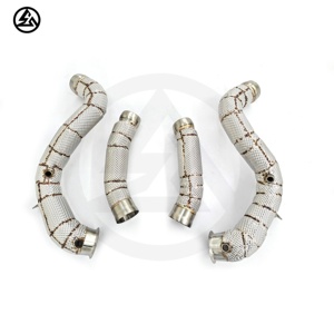 Nhanh chóng vận chuyển csz Racing downpipe cho Mercedes-Benz C63 c63s W205 AMG M177 4.0t downpipes với lá chắn nhiệt hệ thống ống xả - Product Image 4