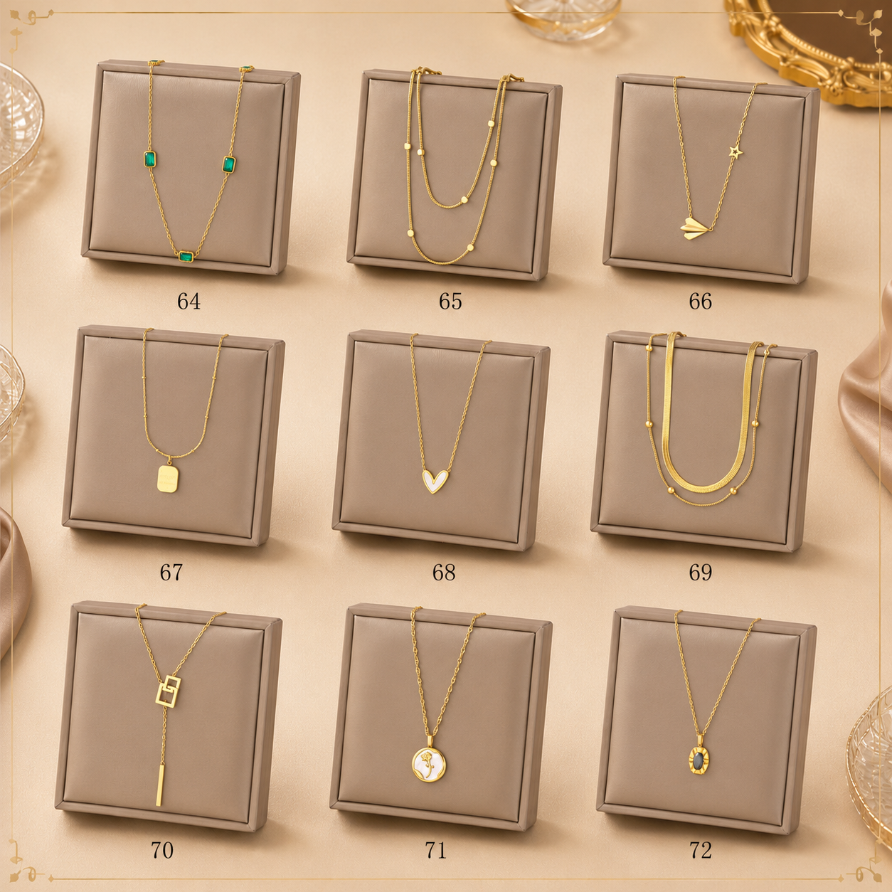 Necklaces 64 to 72