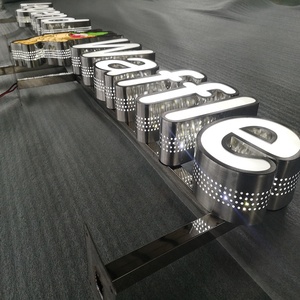 Schnelle Lieferung Benutzer definiertes Logo Led Letter Light Wasserdichtes 3D-Werbezeichen für den Außenbereich Benutzer definiertes LED-Zeichen - Product Image 1