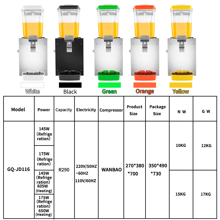 Noir/Orange/Blanc/Vert/Jaune