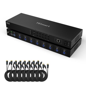 TESmart KVM交换机机架安装控制8端口源支持自动sacn检测红外按钮热键RS232 IP切换器 - Product Image 1