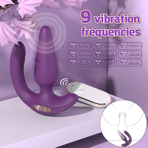 S-Hande Vibradores Para Mujer 3 in 1 Adult <strong>Sex</strong> Toy for Couples Double Vibration Stimulation Vagina Butt Plug Anal Plug Vibration - Product Image 4