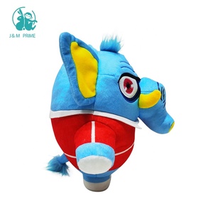 Funny Flip Ball <strong>Interesting</strong> Custom Handmade Cute Elephant Turn to Ball Reversible Plush Toy - Product Image 5