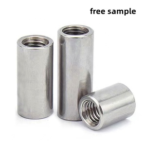 304 Stainless Steel <strong>M3</strong> M4 M5 M6 M8 M10 M12 M14-M20 Internal Threaded Long Extension Column Standoff Spacer Round <strong>Coupling</strong> Nut - Product Image 5