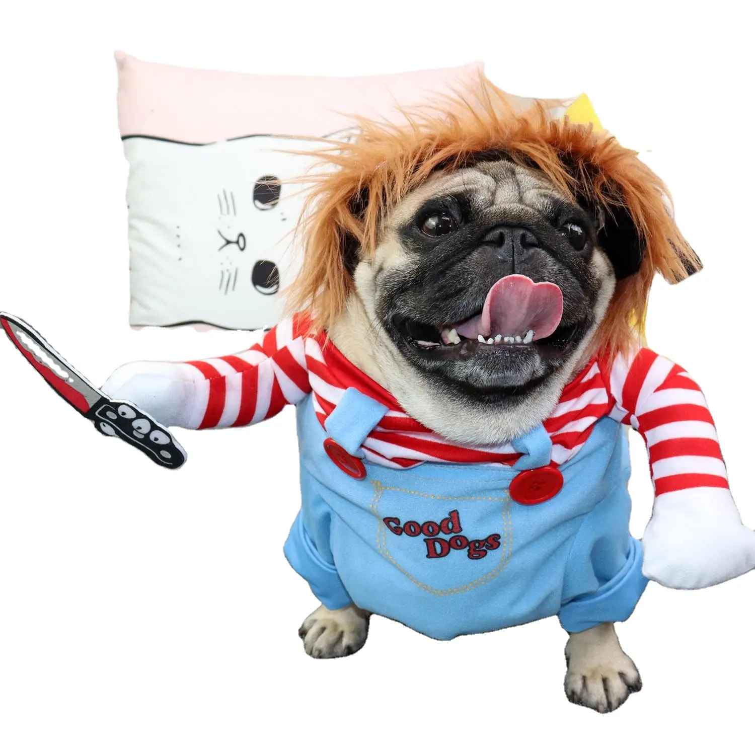 Sıcak satış köpek giysileri Pet kostüm komik köpek kostüm cadılar bayramı Bulldog büyük köpek kostümleri