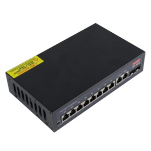 Poe anahtarı 8 Port Gigabit 1000 2 Sfp + 2port UPLINK Ethernet Poe anahtarı ağ dahili güç kaynağı ile 250m - Product Image 4