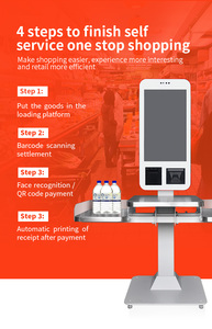 餐厅收银机现金收款机触摸 pos 系统用于自助订购和支付亭 - Product Image 3