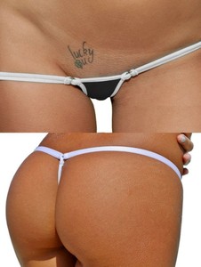 Venta caliente Sexy Color sólido G String Tanga Bikini Ropa interior Cintura baja Ahueca hacia fuera las bragas Liso teñido de punto - Product Image 2