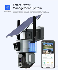 Cámara DE SEGURIDAD CCTV alimentada por energía Solar 4K 8Mp 4G/GSM tarjeta Sim Wifi detección de movimiento seguimiento humano tarjeta de memoria opciones de almacenamiento de datos - Product Image 3