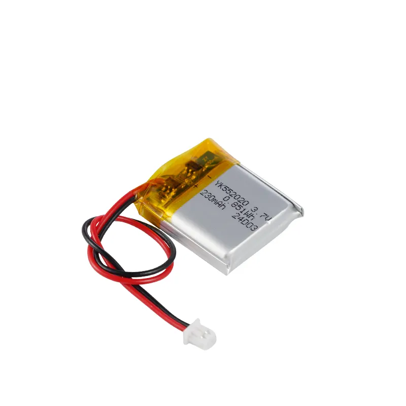 Có thể sạc lại Polymer Pin Lithium 502020 3.7V 230mAh Li-Po pin tùy chỉnh tế bào gói pin