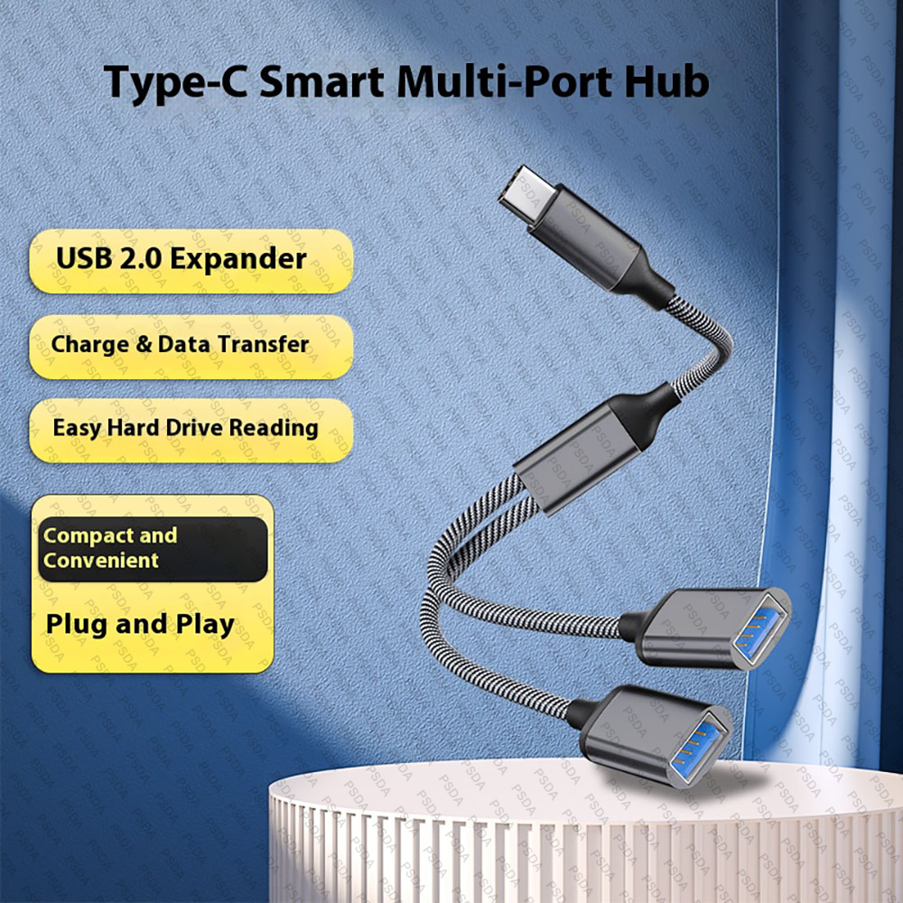 GREY-USB -2IN1 ( HUB046-B)