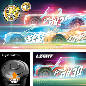 新しいデザイン2.4GHzリモコン車子供用おもちゃ1 16スケールRcライトサウンド