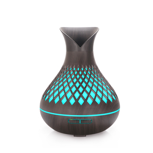 Umidificatore portatile con diffusore di nebbia umidificatore d'aria da 500ML con venature del legno con luce a LED - Product Image 5