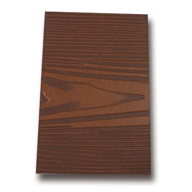 2023 Construction Material Fire Retardant Fiber Board Floor Board For Containers Wood Grain Fiber Cement Sheet