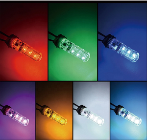 รถแสง W5W T10 5050 6SMD หลอดไฟ LED รถควบคุมระยะไกลไร้สาย T10หลอดไฟ RGB