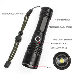 1000lm 5v Multifunktion taktik mit Power Display Funktion wiederauf ladbare mobile Power Bank LED Taschenlampe Taschenlampe - Product Image 3