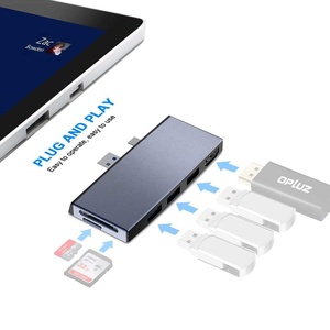 SIKAI USB3.0扩展坞适配器，用于surface pro集线器扩展坞<span class=keywords><strong>go</strong></span> 4/5/6/ HD转换器