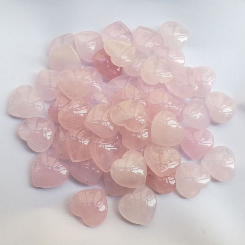 rose quart 2.5*2.5*0.8cm