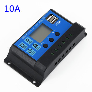 60A/50A/40A/30A/20A/10A Intelligenter Solar laderegler <span class=keywords><strong>PWM</strong></span>-Regler regler mit zwei USB-LCD-Displays Solar panel