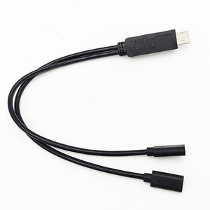 สายต่อ2.0 USB 2 in 1, สาย USB C ตัวเมียเป็นขั้วต่อคู่ตัวผู้สายชาร์จ am/cf วันที่ - Product Image 4