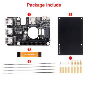 Cappello 3.2 da PCIe a M.2 4G/5G USB per Raspberry Pi 5 compatibile con moduli SIMCom/Quectel 4G/5G rete ad alta velocità per RPI 5