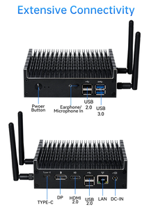 Fanless Mini PC Intel Pentium Gold 5405U DP 4K 60HZ 2*DDR4 M.2 WIFI BT Type-c LINUX Industrial <strong>Computer</strong> - Product Image 6